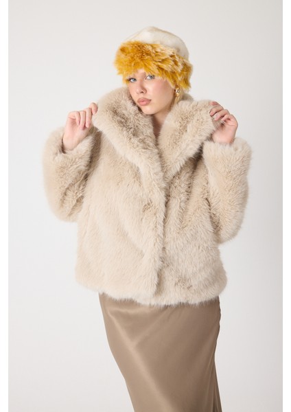 Premium Kürk Şapka Civciv & Kırçıl Beyaz indirimleri