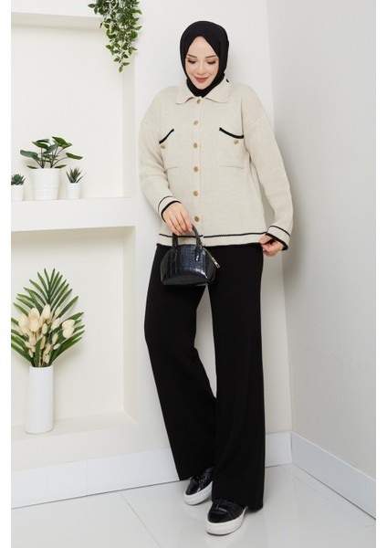 Kadın Gold Düğmeli Spor Ceket Hırka -PMK450 fırsatları