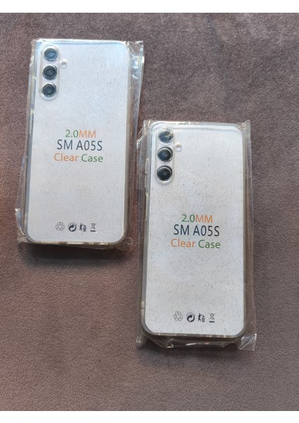 Samsung A05S Uyumlu Şeffaf Simli Silikon Kılıf fırsatları
