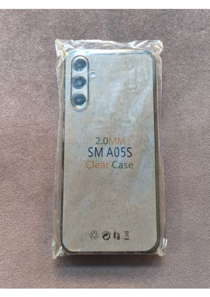Samsung A05S Uyumlu Şeffaf Simli Silikon Kılıf fiyatları