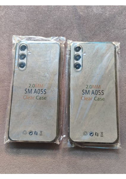 Samsung A05S Uyumlu Şeffaf Simli Silikon Kılıf modelleri
