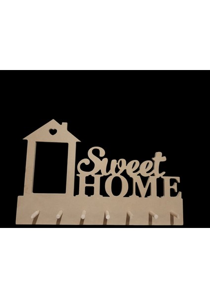 Boyanabilir Ahşap Anahtarlık