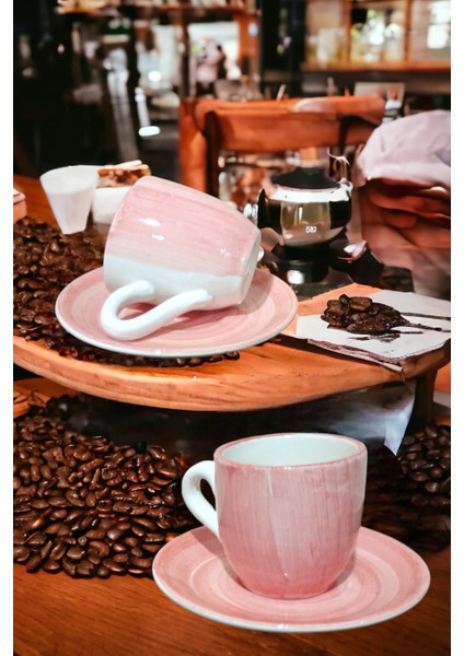 Pembe 2'li Porselen Türk Kahvesi Fincanı Kutulu Renkli Fincan Seti Şık Sunumluk Fincan Takımı fiyatları