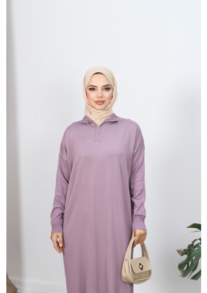 Fermuarlı Merserize Elbise modelleri