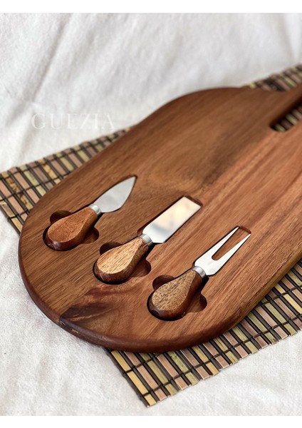 Akasya Peynir Servis Seti | Bıçaklı Sunumluk
