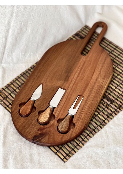 Akasya Peynir Servis Seti | Bıçaklı Sunumluk fiyatları