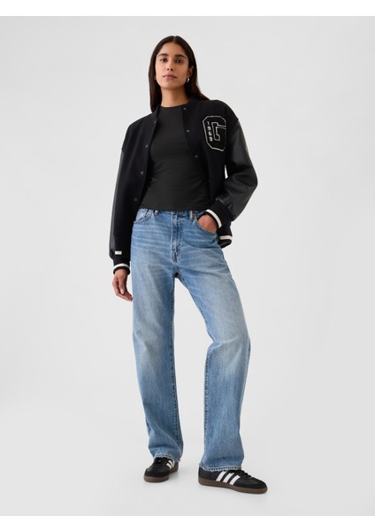 Kadın Siyah Closeknit Jersey T-Shirt modelleri