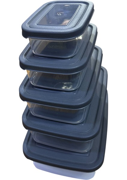 5 Li Set Saklama Kabı Toplam 9.4 Litre