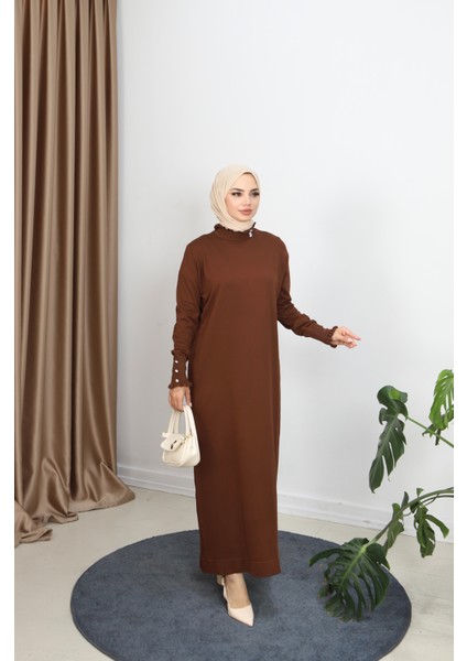 Taş Detaylı Merserize Elbise fiyatları