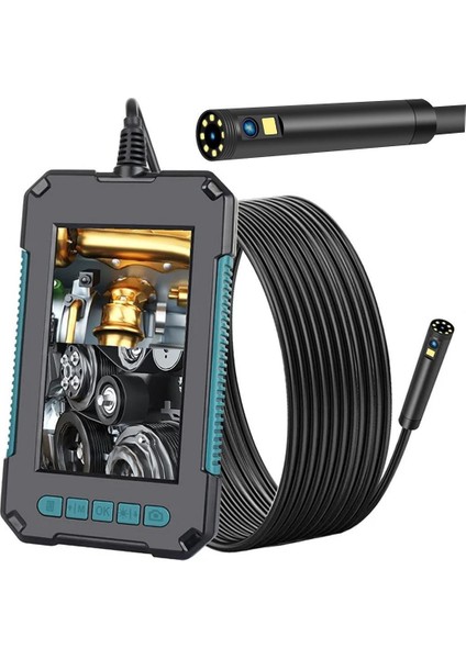 P-40 Endüstriyel 10 Metre 8 mm Kablolu Hd 1080P Endeskop Yılan Kamera