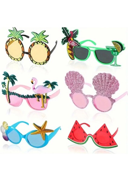 Tropikal Parti Gözlük Seti – 6’lı Renkli Aksesuar fiyatları