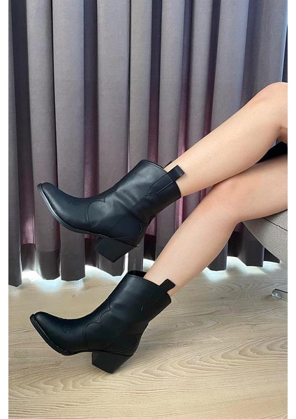 Kadın Kısa Topuklu Kovboy Bot modelleri
