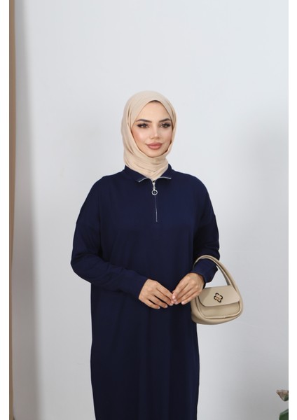 Fermuarlı Merserize Elbise modelleri