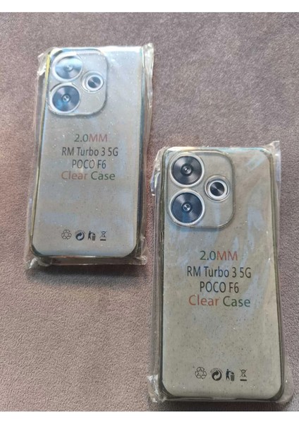 Xiaomi Redmi Turbo 3 5g Poco F6 Uyumlu Şeffaf Simli Silikon Kılıf indirimleri