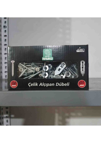 80 Parça Çelik Alçıpan Dübeli+Vida
