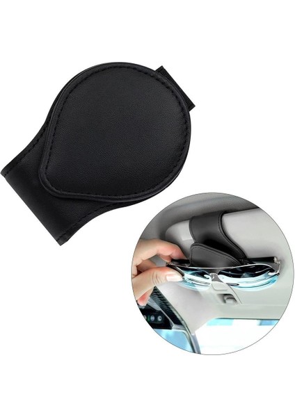 Araba Araç Gözlük Ruhsat Tutucu Mıknatıslı Askı Mandal Klips (Güneşliğe Takılır)