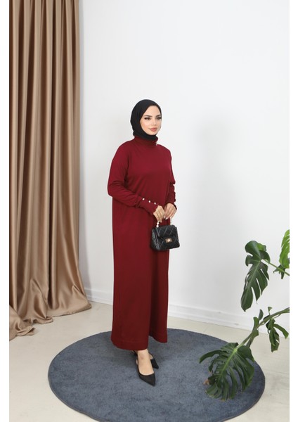 Taş Detaylı Merserize Elbise fiyatları