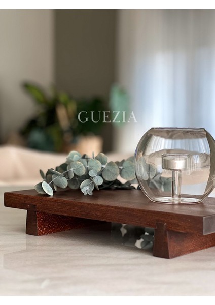 Akasya Dikdörtgen Ayaklı Sunumluk 20X40 cm