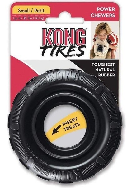 Extreme Tires Delikli Tekerlek Şeklinde Ultra Sert Köpek Oyuncağı S