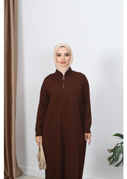 Fermuarlı Merserize Elbise modelleri