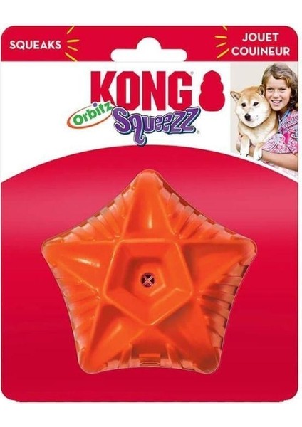 Squeezz Orbitz Top Şeklinde Ses Çıkaran Köpek Oyuncağı M/l