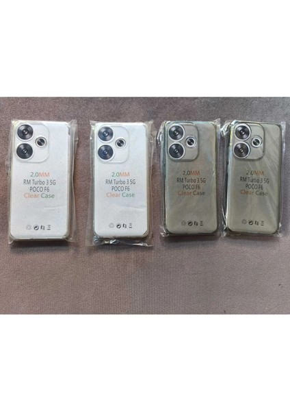 Xiaomi Redmi Turbo 3 5g Poco F6 Uyumlu Şeffaf Simli Silikon Kılıf fiyatları