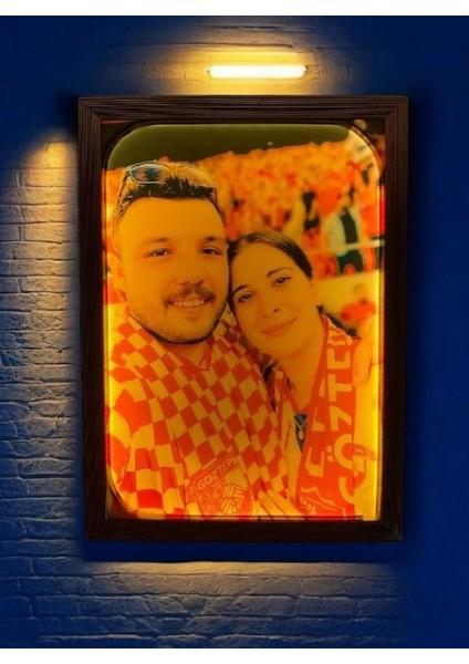 Kişiye Özel Hediyelik Taraftar Işığı Çerçevesi Kişiselleştirilebilir