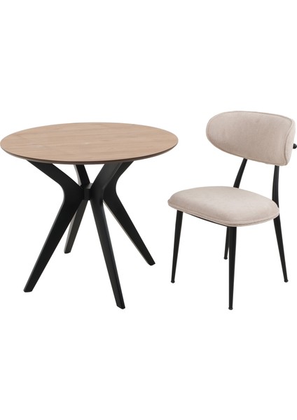 90X90CM Yuvarlak Masa Ceviz-Siyah Mutfak Masası-Balkon Masası Pera Model Özel Kesim 1. Sınıf Mdf Kenarlar Lake Boyalı (Sadece Masa Gönderimi Yapılmaktadır) fiyatları