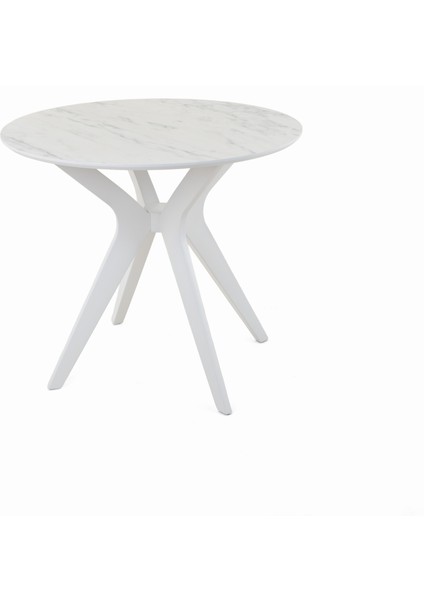90X90CM Yuvarlak Masa Marmo-Beyaz Mutfak Masası-Balkon Masası Pera Model modelleri