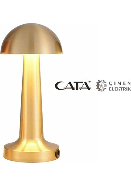 Cata Ct 8429 Lizbon Antik Şarjlı Masa Lambası