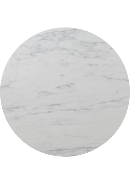 90X90CM Yuvarlak Masa Beyaz-Ceviz Mutfak Masası-Balkon Masası Pera Model indirimleri