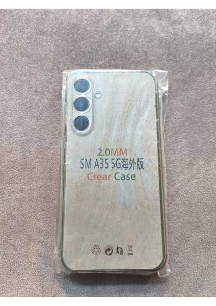 A35 5g Uyumlu Şeffaf Simli Silikon Kılıf modelleri