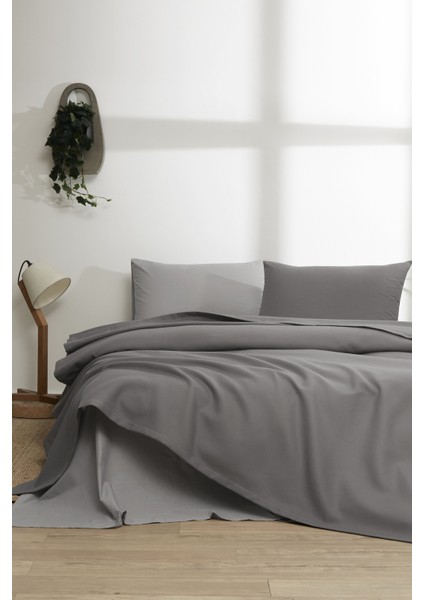 Colourist Çift Kişilik Pike Takımı Ranforce Antrasit - Gümüş fiyatları