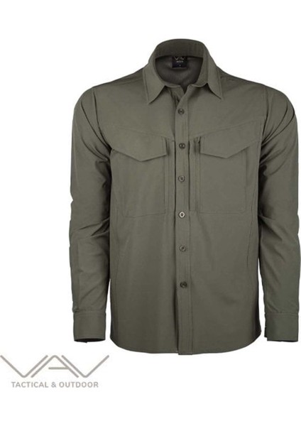 Uzun Kol Gömlek Tacflex-01 Haki L