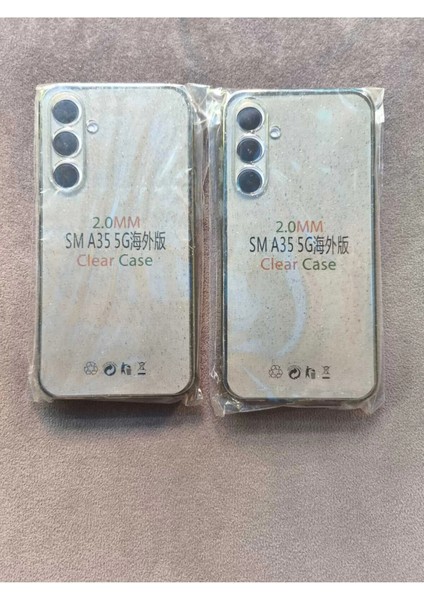 A35 5g Uyumlu Şeffaf Simli Silikon Kılıf fırsatları