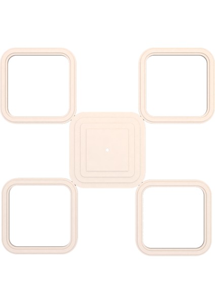 Lamba Tavan Göbeği MODÜLER-KARE-EGIMLI-DÜZ-5-PARÇA-56CM