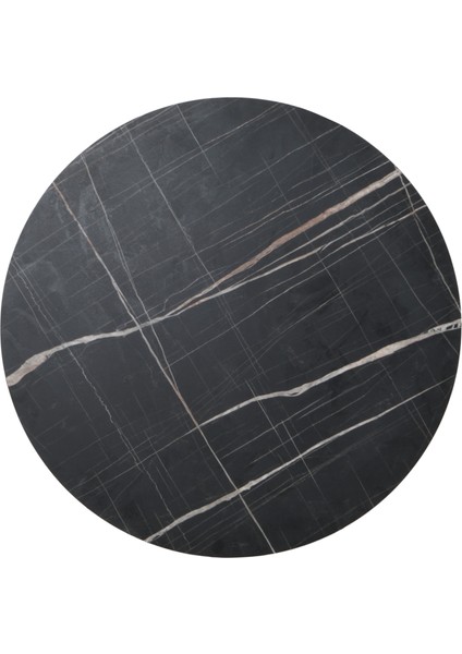 90X90CM Yuvarlak Masa Siyah Mutfak Masası-Balkon Masası Pera Model modelleri