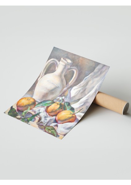 Çerçevesiz Poster, Meyve ve Sürahi Natürmort Tablo, Mutfak Dekoru Poster No: 113526 modelleri