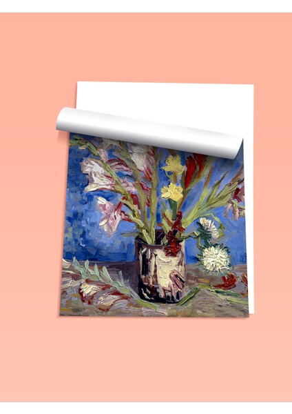 Çerçevesiz Poster, Vazo Içinde Canlı Çiçekler, Salon Dekoru Poster No: 113521 fiyatları