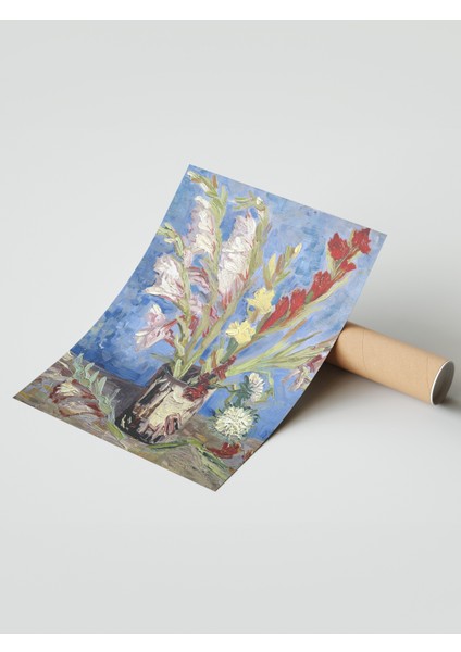 Çerçevesiz Poster, Vazo Içinde Canlı Çiçekler, Salon Dekoru Poster No: 113521 modelleri