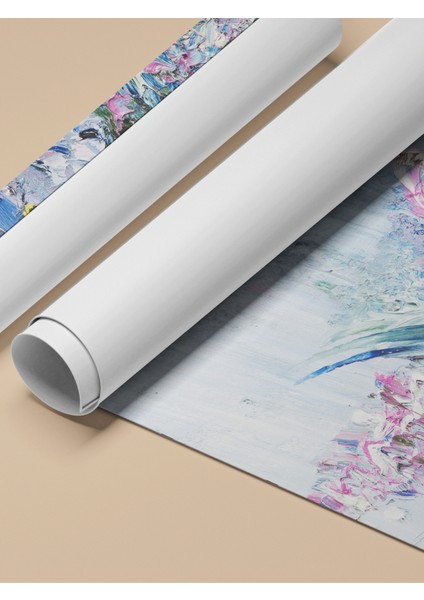 Çerçevesiz Poster, Mor Çiçek Demeti Detaylı Tablo, Salon Dekoru Poster No: 113544 fırsatları