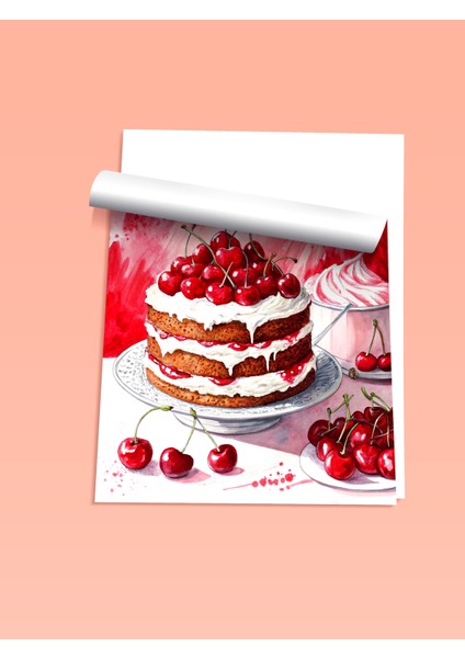 Çerçevesiz Poster, Kiraz Senfonisi, Mutfak Dekoru Poster No: 113397 fiyatları