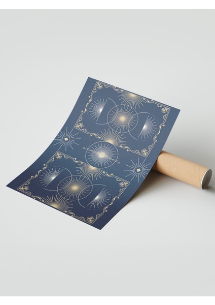 Çerçevesiz Poster, Gökyüzü Geometrisi, Ofis Dekoru Poster No: 113881 modelleri