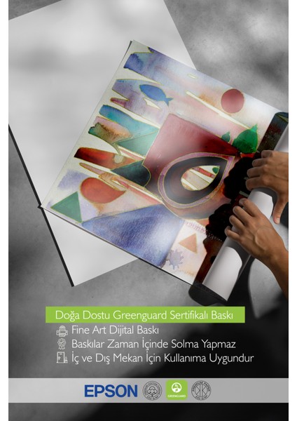 Siyah Çerçeveli Tablo, Renkli Soyut Göz ve Desen Çizimi, Ofis Dekoru Poster No: 113541