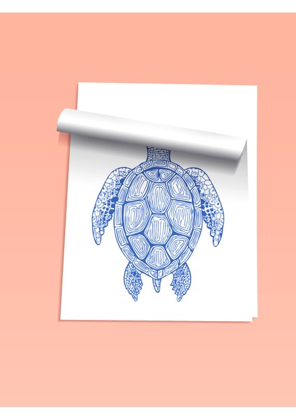 Çerçevesiz Poster, Mavi Deniz Kaplumbağası, Çocuk Odası Dekoru Poster No: 113738 fiyatları