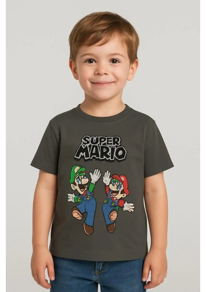Supermarıo Erkek Çocuk Pamuklu Tişört
