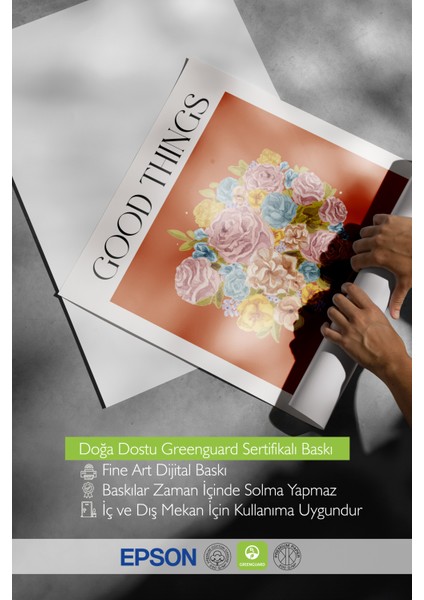 Çerçevesiz Poster, Renkli Çiçek Buketi, Salon Dekoru Poster No: 113504