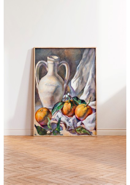 Ahşap Çerçeveli Tablo, Meyve ve Sürahi Natürmort Tablo, Mutfak Dekoru Poster No: 113526 modelleri