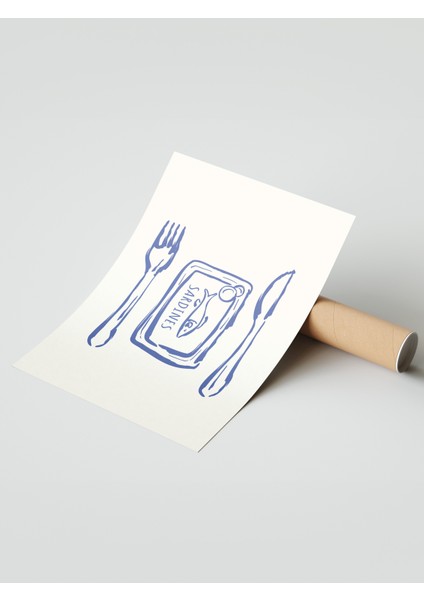 Çerçevesiz Poster, Piknik Eskizi, Mutfak Dekoru Poster No: 113737 modelleri