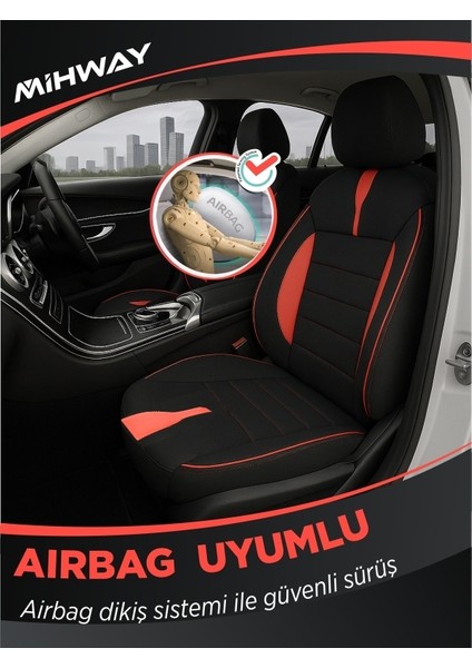 Lada Vega Oto Koltuk Kılıfı Ön Arka Tam Set Mihway Betelgeuse Kırmızı Serisi indirimleri